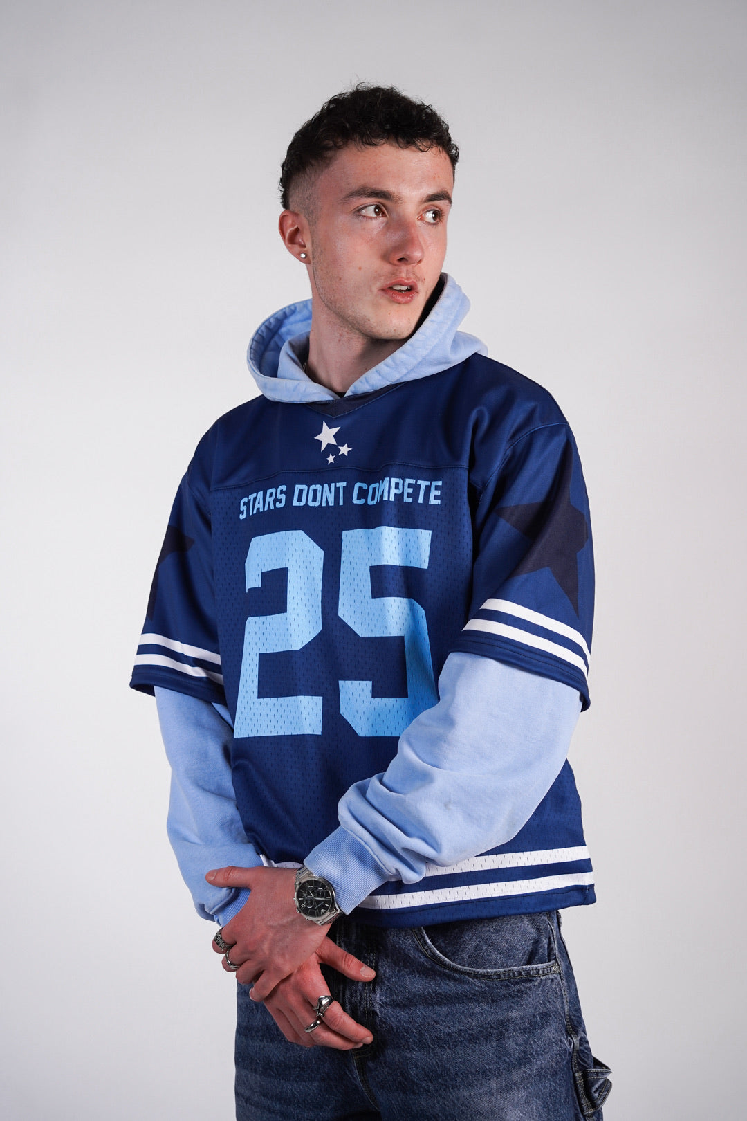 Stars Don't Compete Blue Jersey