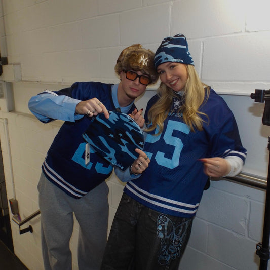 Blue Star Camo Beanie